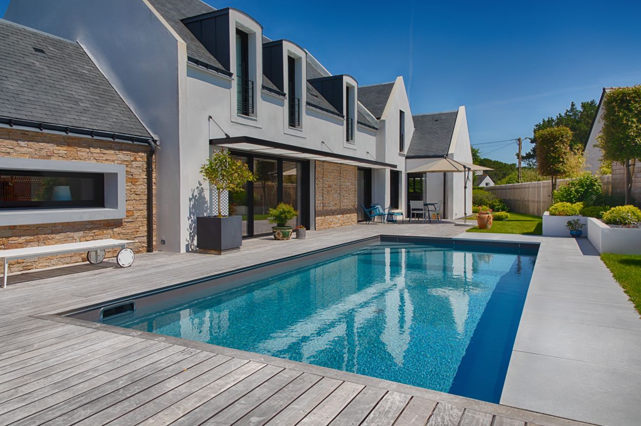 Réalisation d'une piscine dans le secteur de Carnac