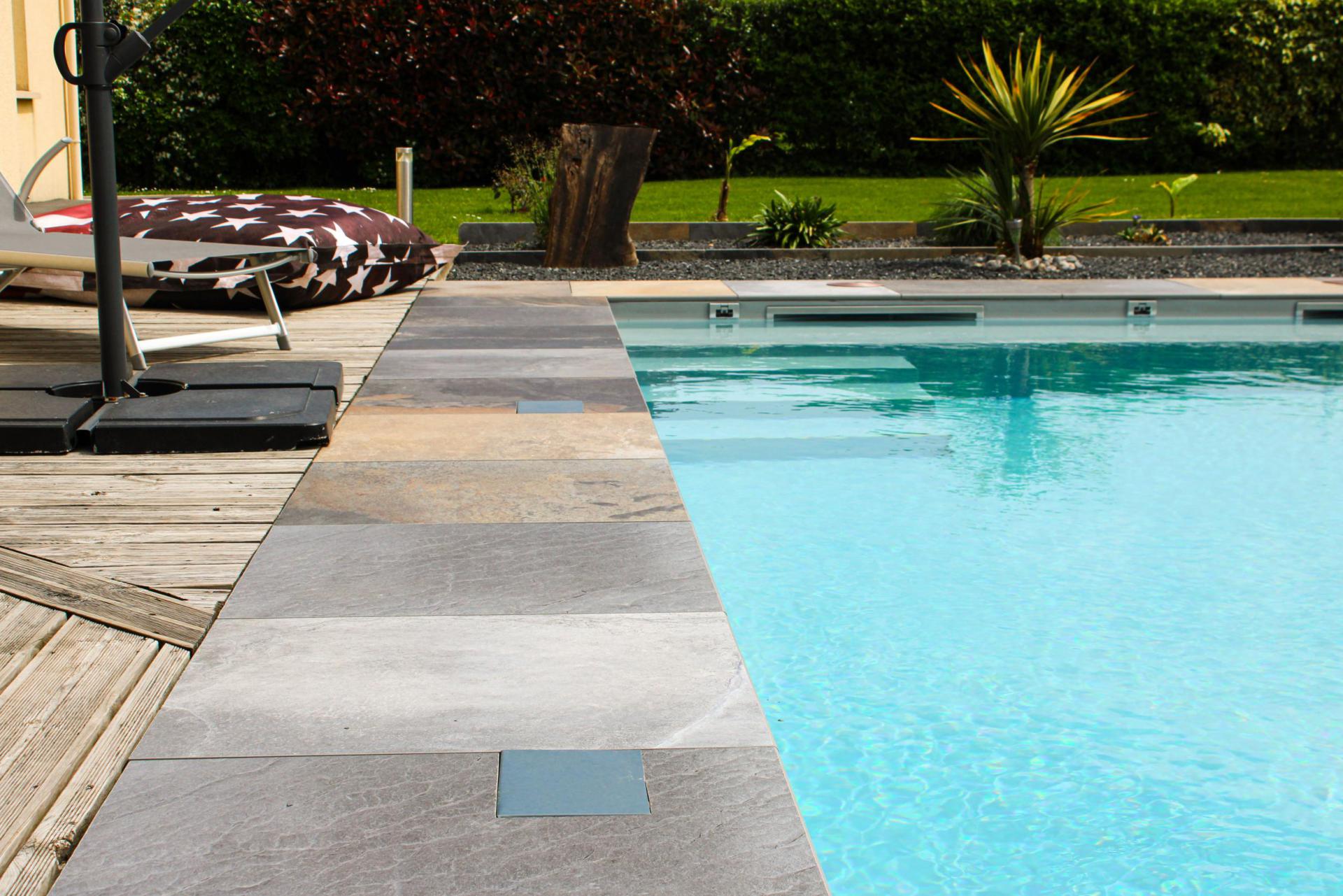 PISCINE 8 x 4m, SAINT-JACUT-LES-PINS, MORBIHAN PAR DAVID PAYSAGE