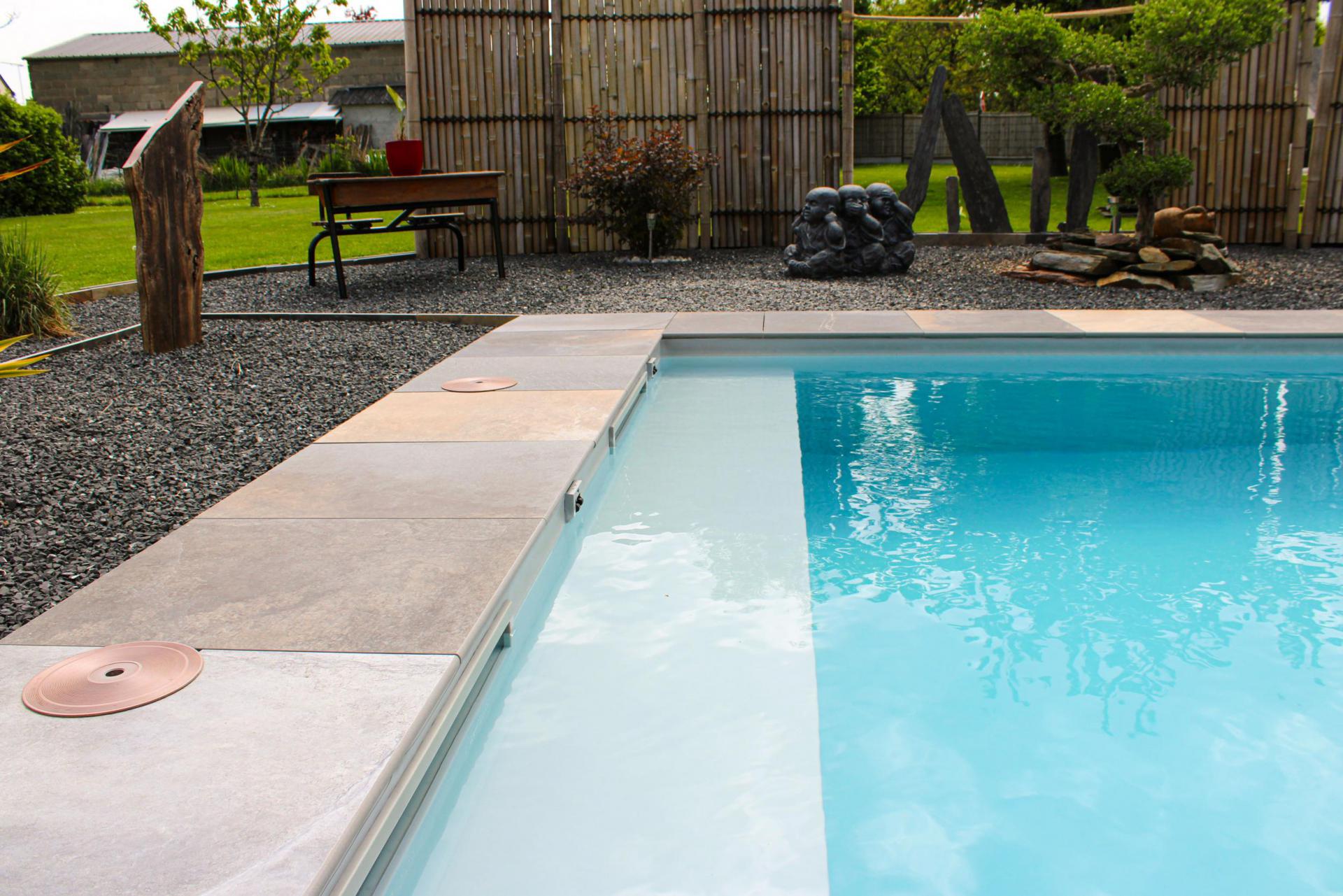 PISCINE 8 x 4m, SAINT-JACUT-LES-PINS, MORBIHAN PAR DAVID PAYSAGE